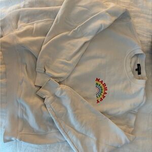 MadHappy Cream Sweatshirt